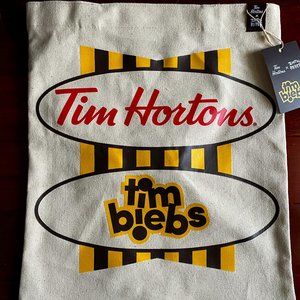 Justin Bieber x Tim Horton's tote bag merch